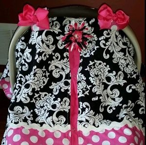 Handmade baby car seat cover